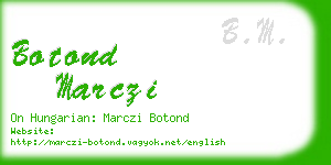 botond marczi business card